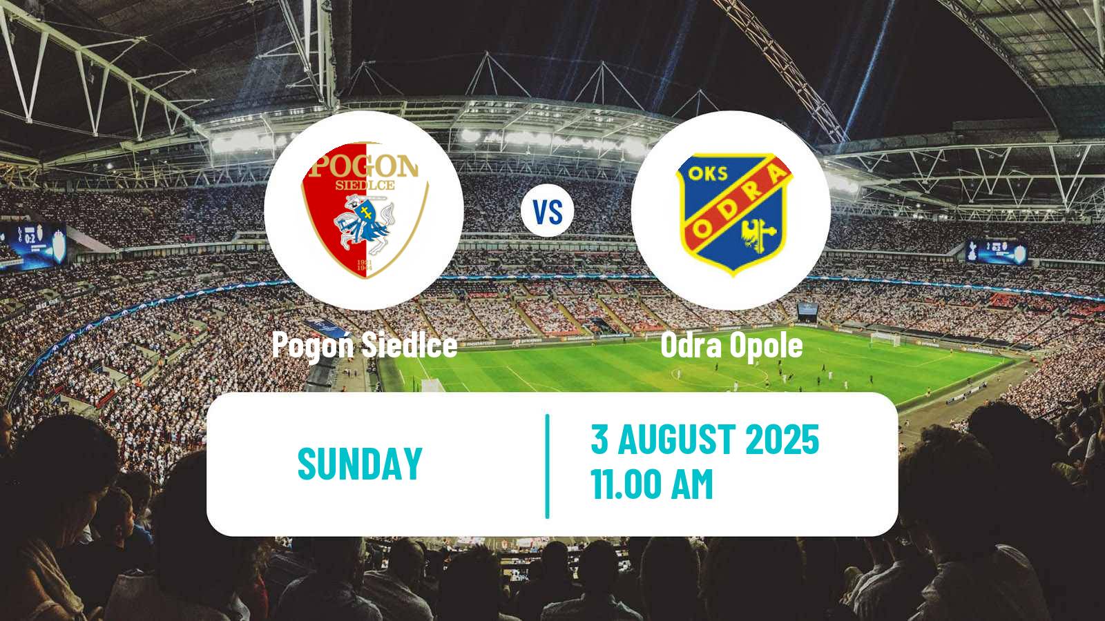 Soccer Polish Division 1 Pogoń Siedlce - Odra Opole
