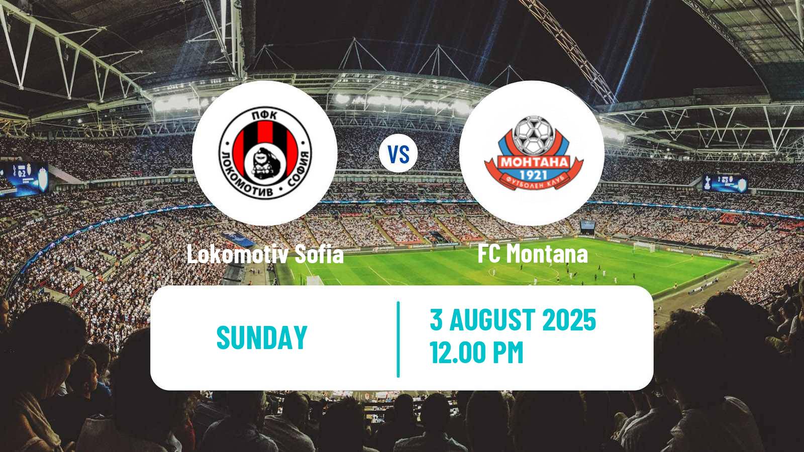 Soccer Bulgarian Parva Liga Lokomotiv Sofia - Montana