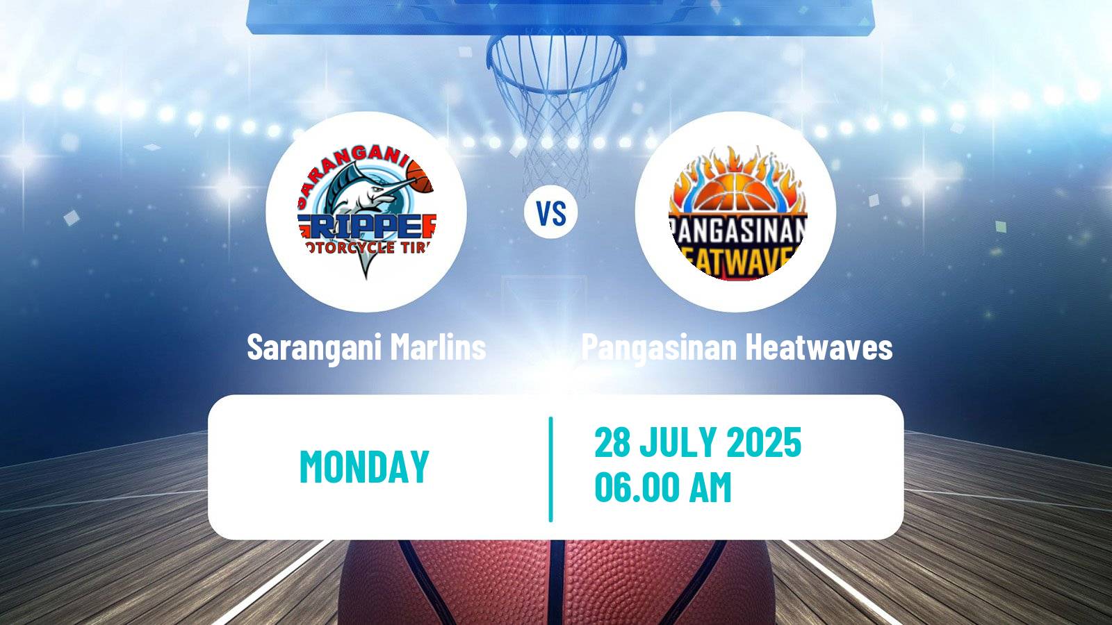 Basketball Philippines MBPL  Sarangani Marlins - Pangasinan Heatwaves