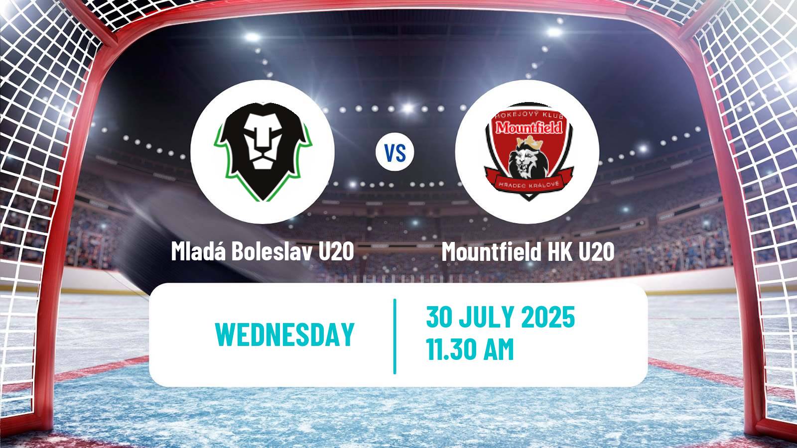 Hockey Club Friendly Ice Hockey Mladá Boleslav U20 - Mountfield HK U20