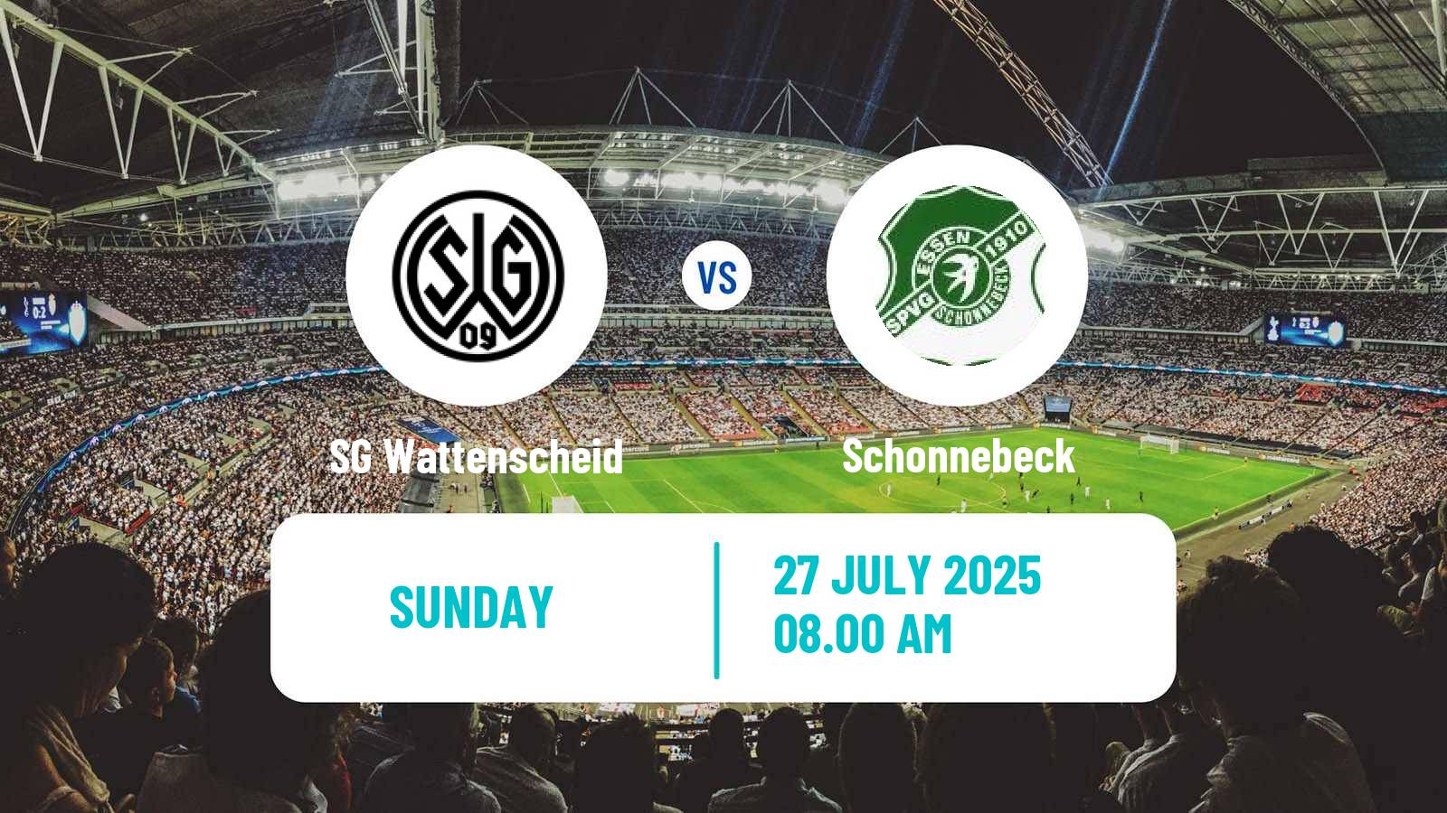 Soccer Club Friendly SG Wattenscheid - Schonnebeck