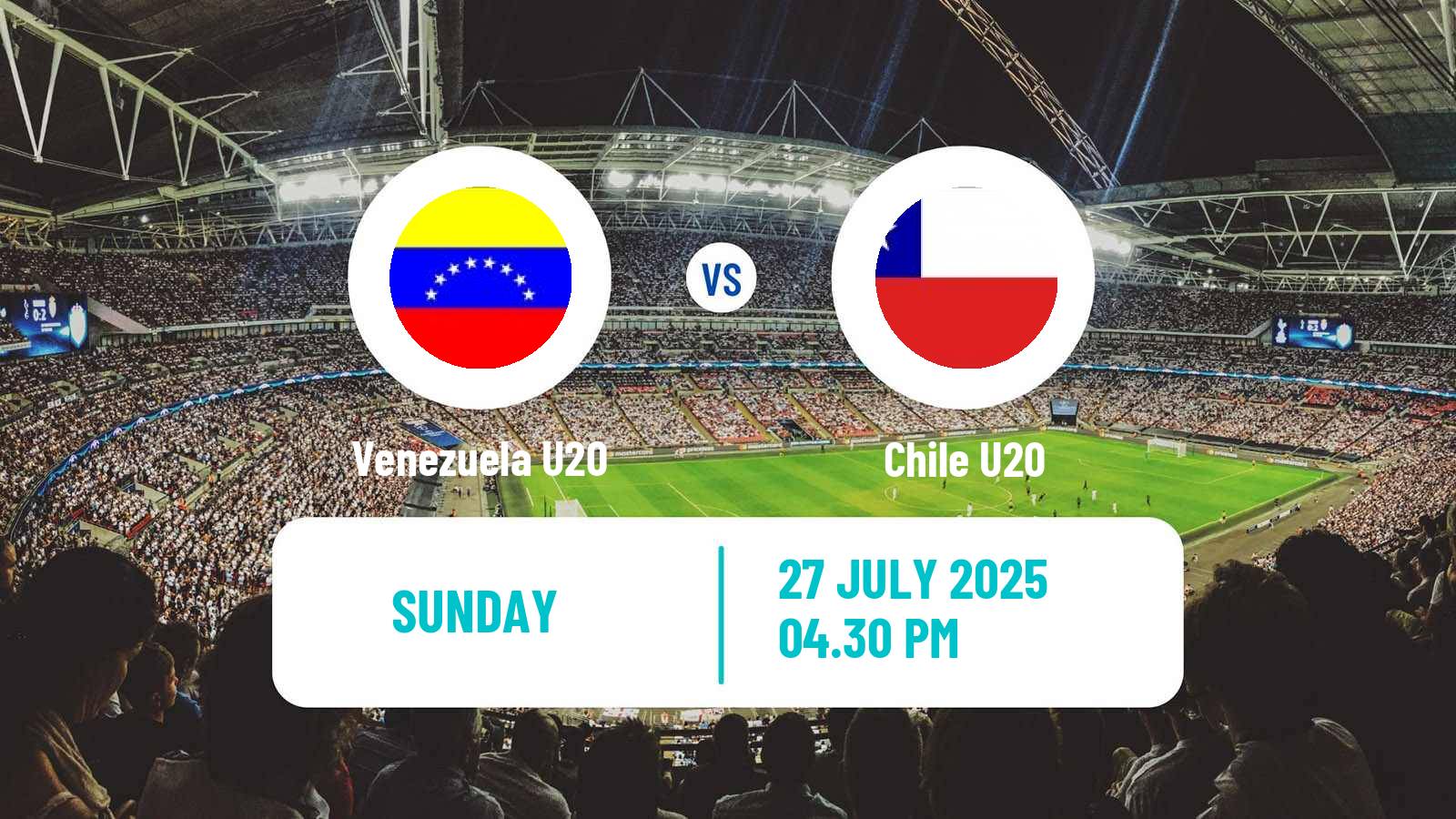Soccer COTIF Tournament Venezuela U20 - Chile U20