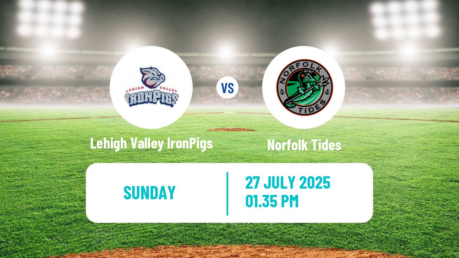 Baseball IL Lehigh Valley IronPigs - Norfolk Tides