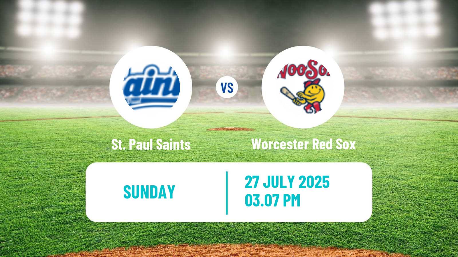 Baseball IL St. Paul Saints - Worcester Red Sox