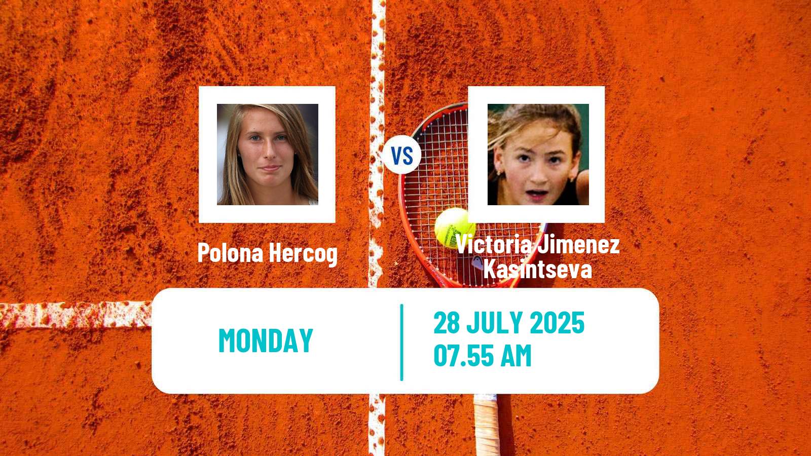 Tennis Warsaw Challenger Women Polona Hercog - Victoria Jimenez Kasintseva