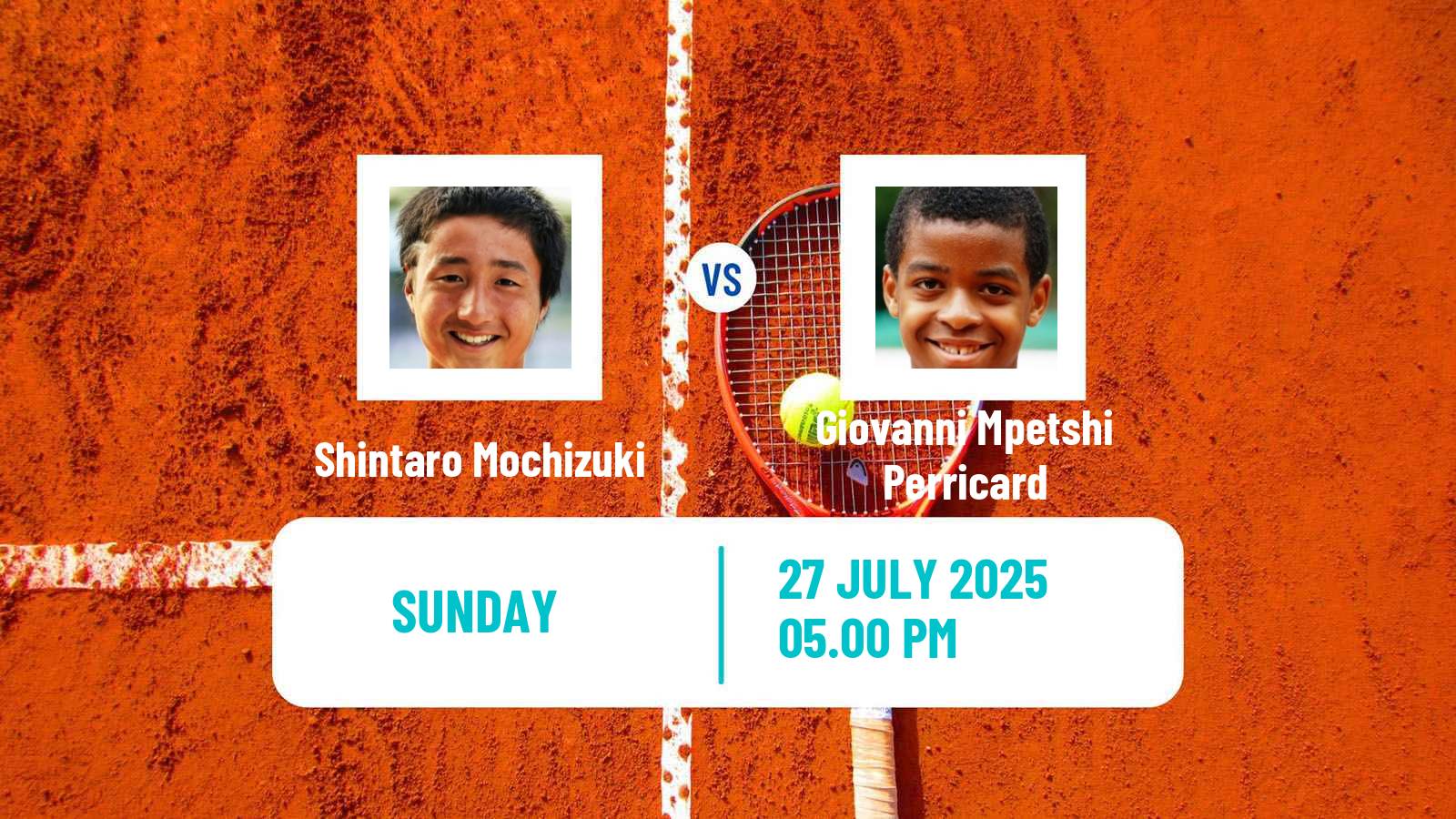 Tennis ATP Toronto Shintaro Mochizuki - Giovanni Mpetshi Perricard