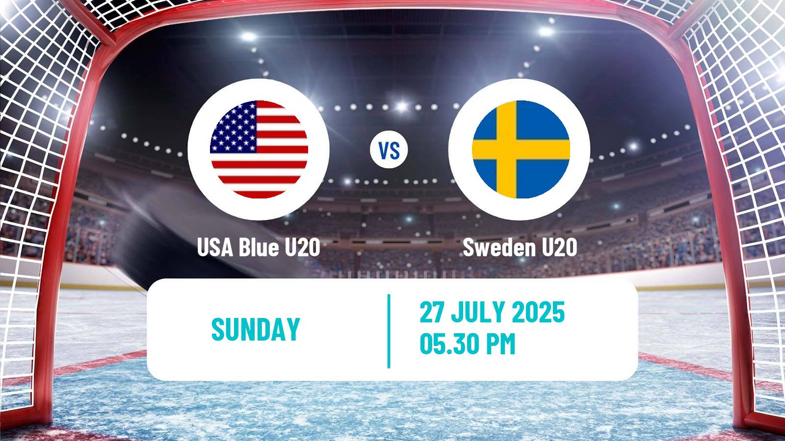 Hockey Friendly International Ice Hockey USA Blue U20 - Sweden U20