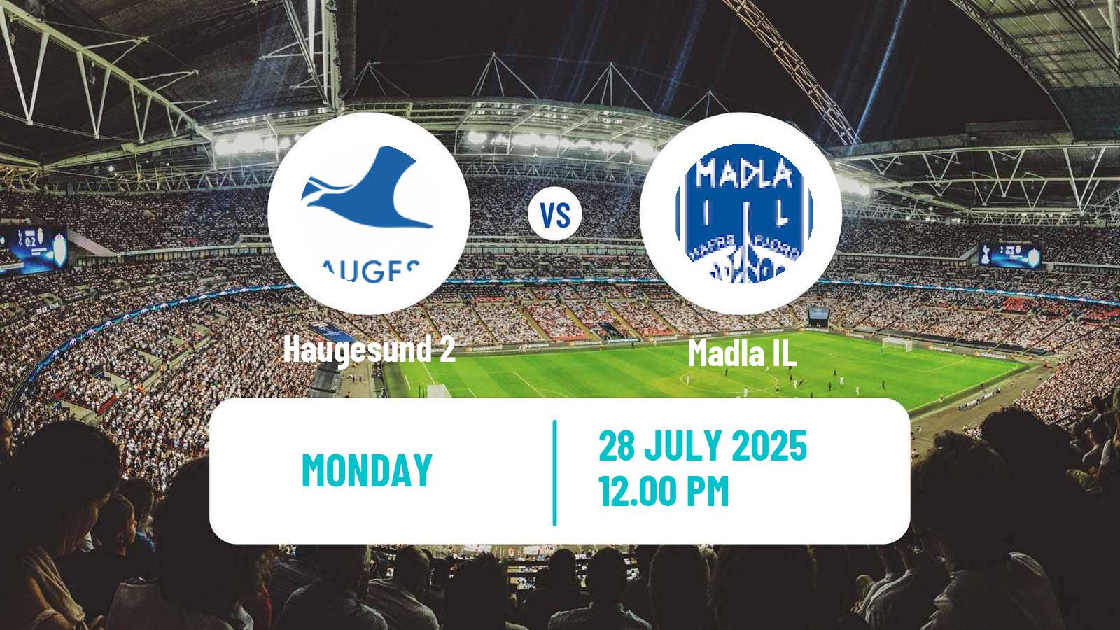Soccer Norwegian Division 3 - Group 5 Haugesund 2 - Madla