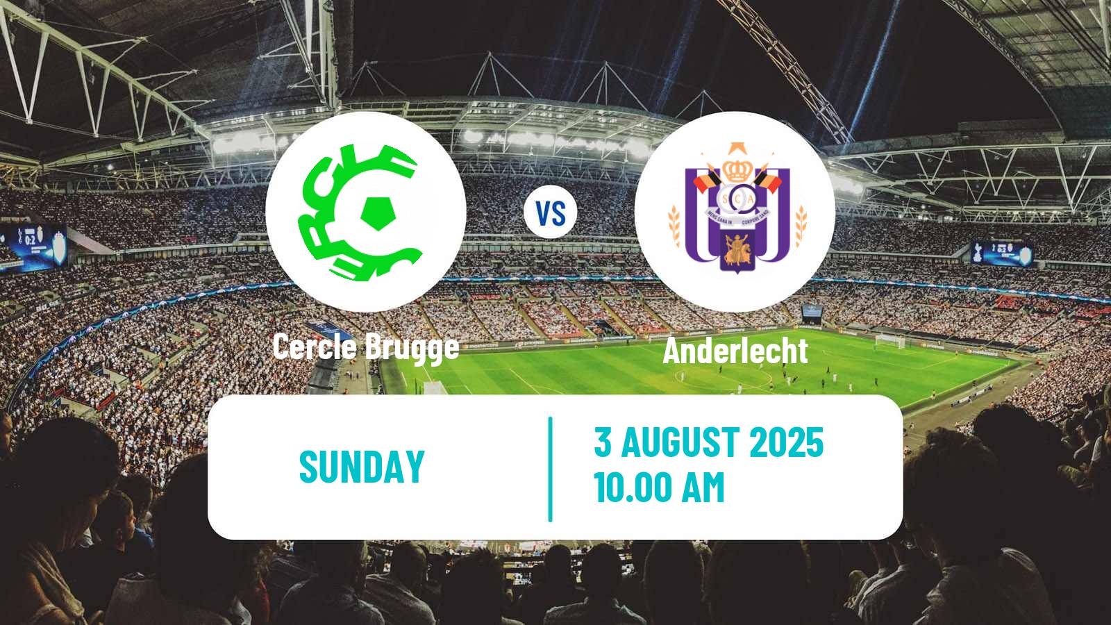 Soccer Belgian Jupiler Pro League Cercle Brugge - Anderlecht