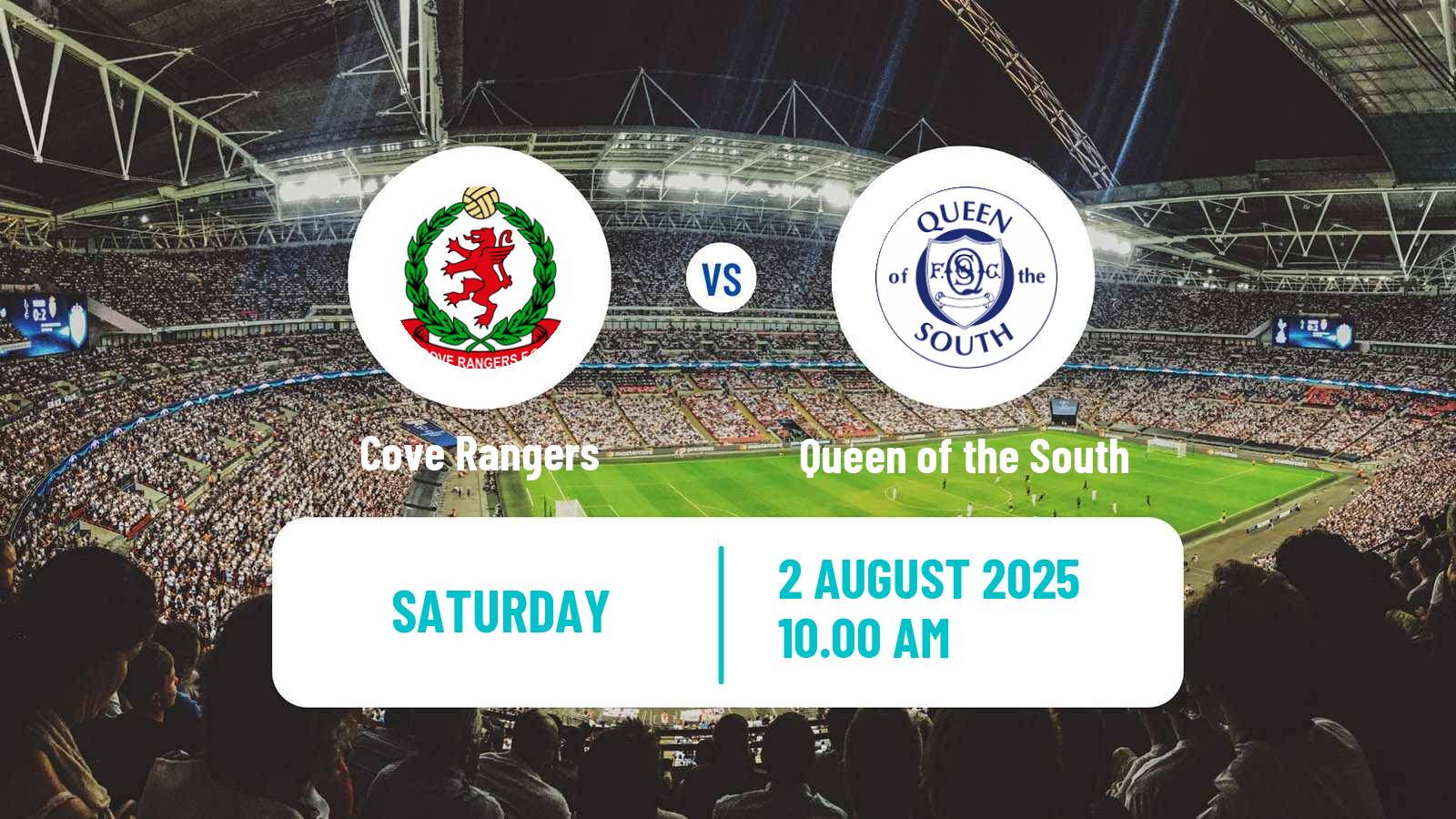 Soccer Scottish League One Cove Rangers - Queen of the South