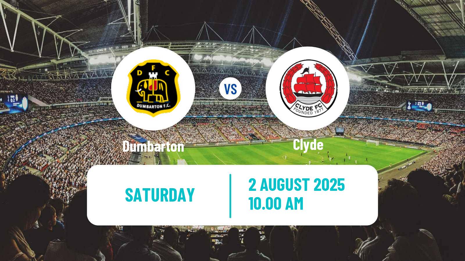 Soccer Scottish League Two Dumbarton - Clyde