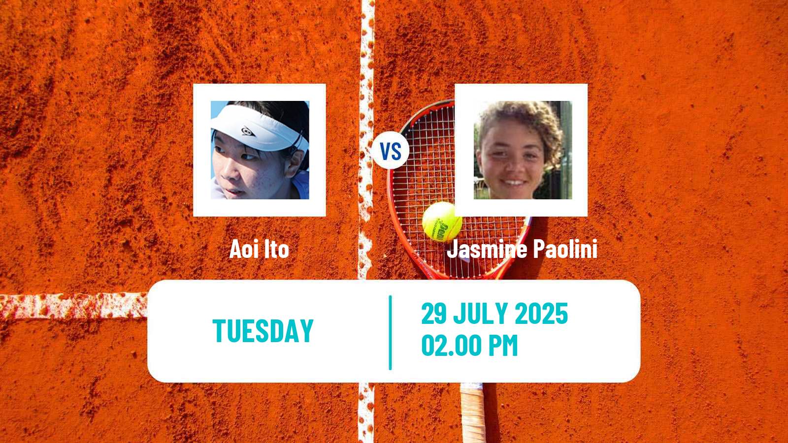 Tennis WTA Montreal Aoi Ito - Jasmine Paolini