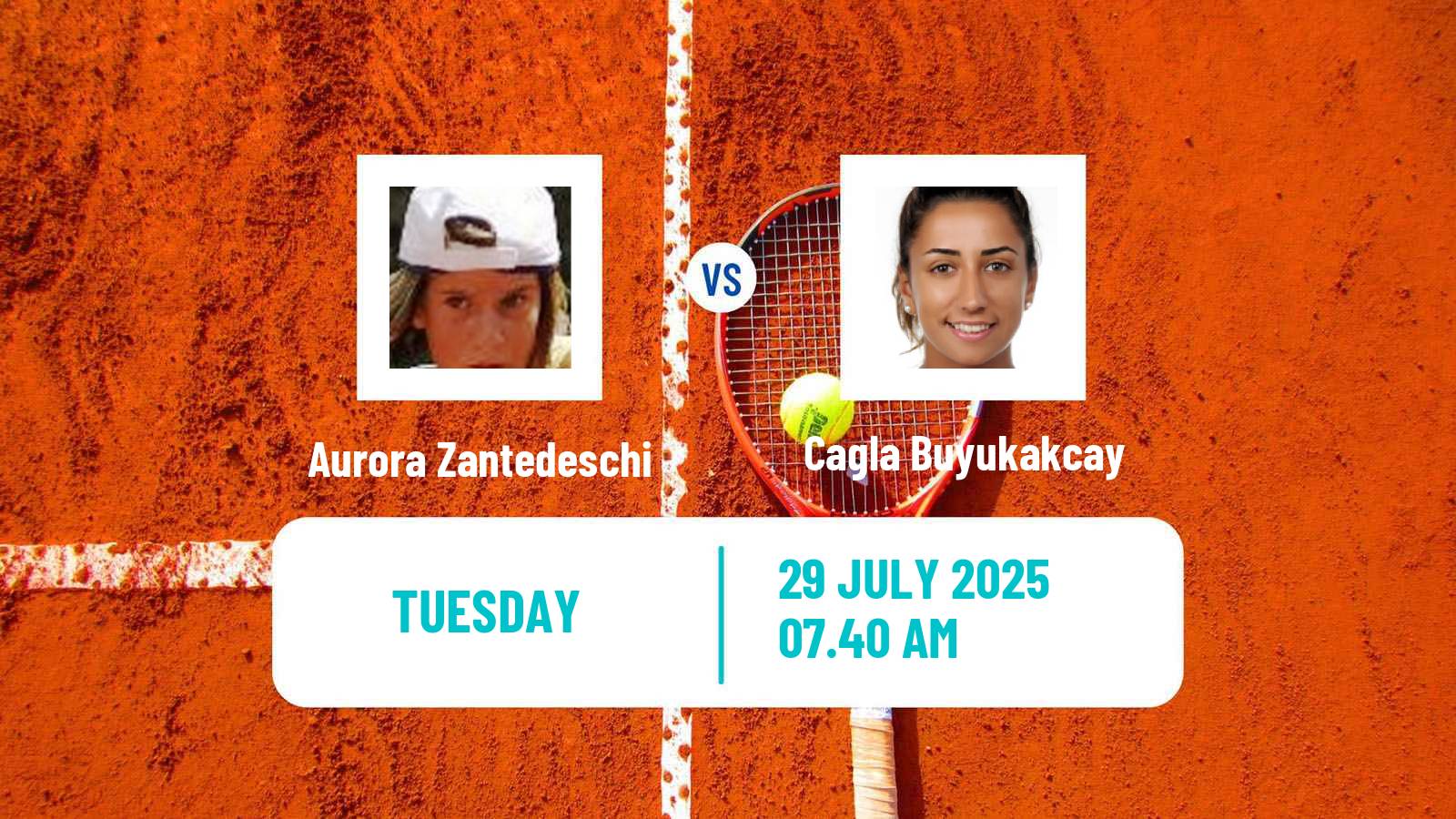 Tennis ITF W75 Cordenons Women Aurora Zantedeschi - Cagla Buyukakcay