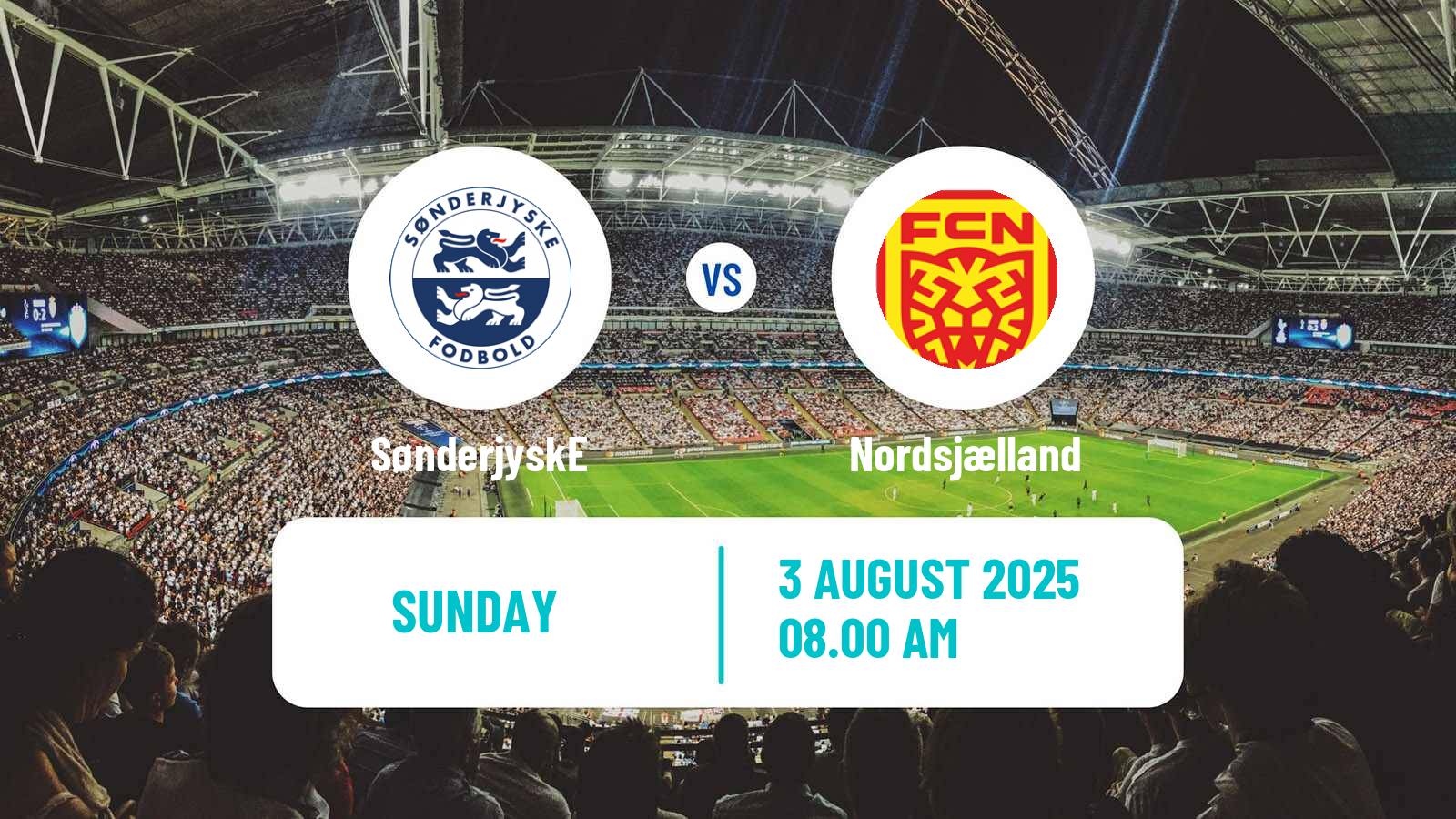 Soccer Danish Superliga SønderjyskE - Nordsjælland