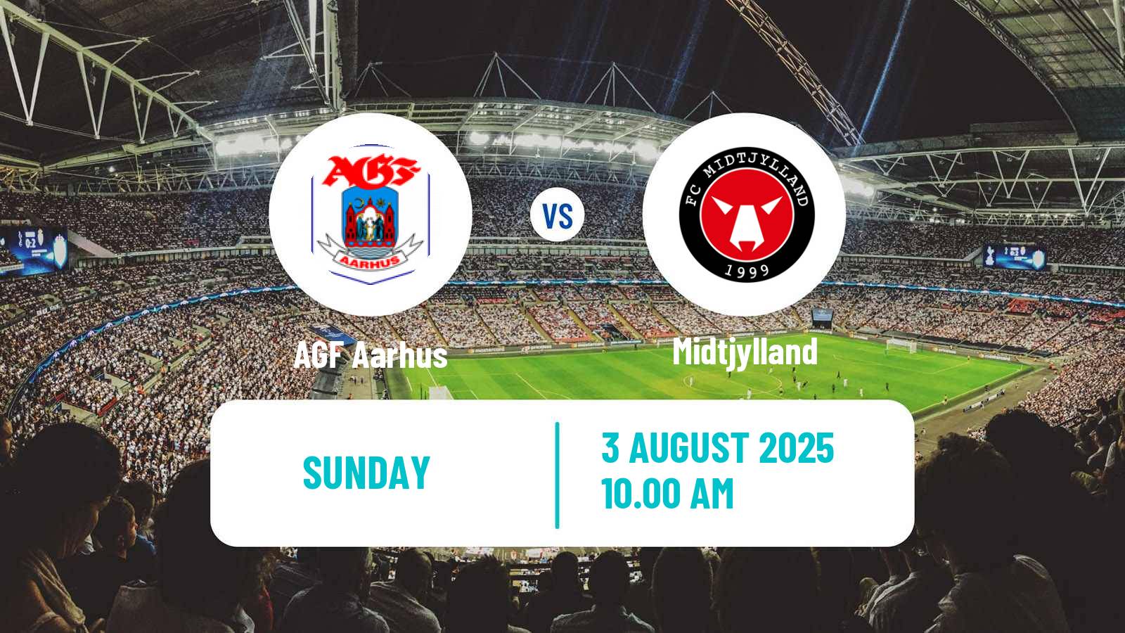 Soccer Danish Superliga AGF Aarhus - Midtjylland