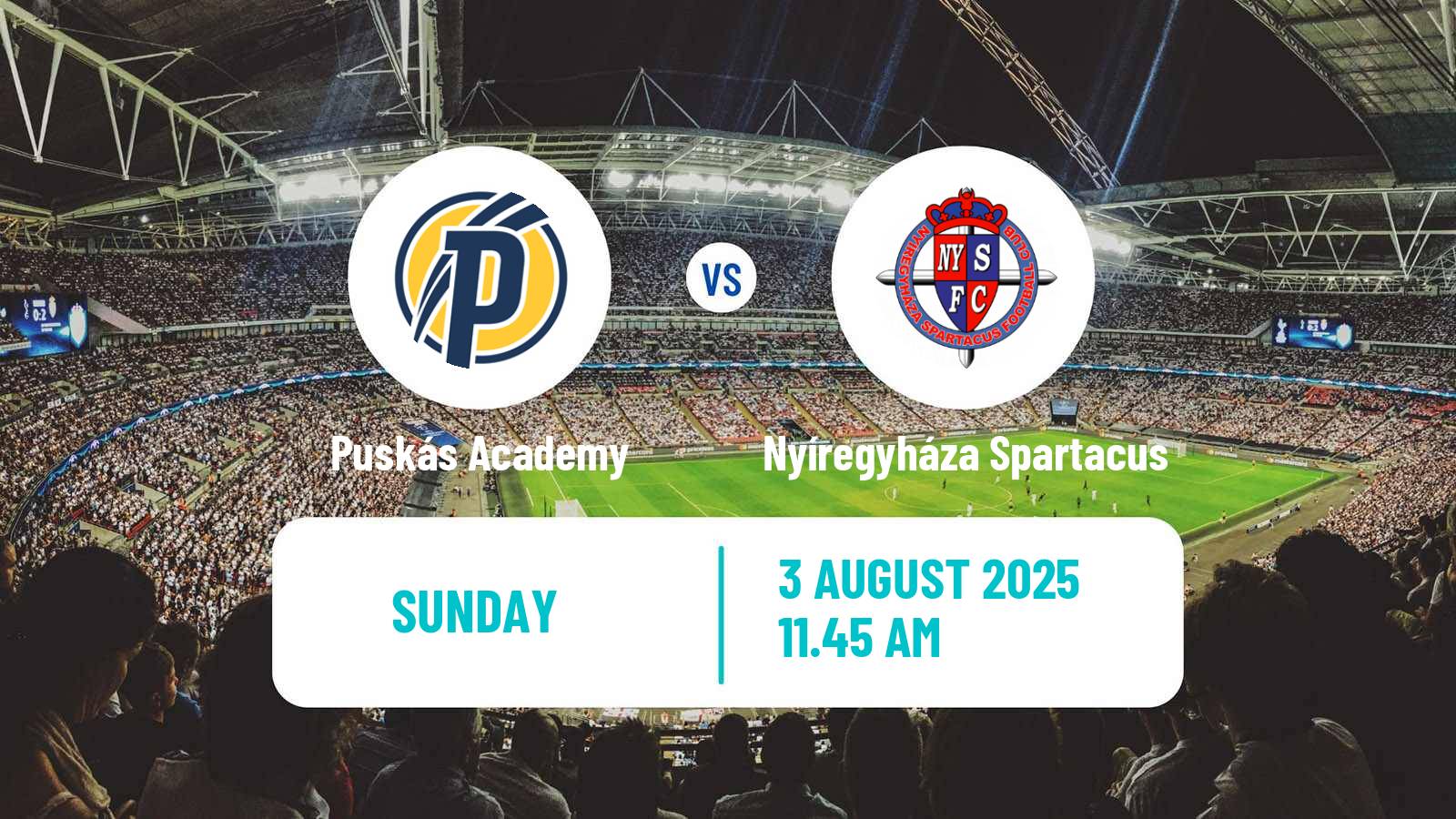Soccer Hungarian NB I Puskás Academy - Nyíregyháza Spartacus