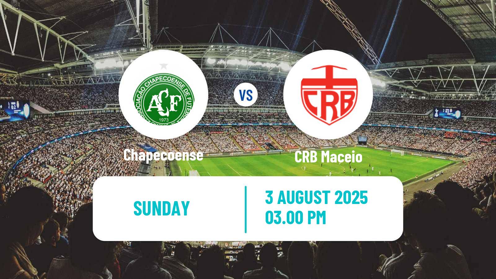 Soccer Brazilian Serie B Chapecoense - CRB Maceio