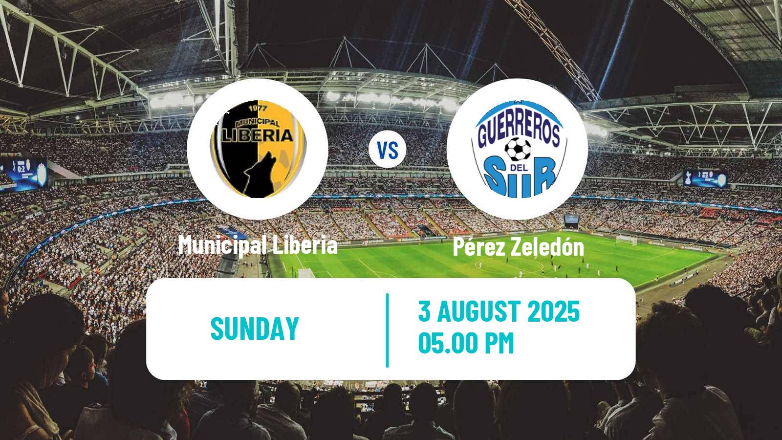 Soccer Costa Rican Primera Division Municipal Liberia - Pérez Zeledón