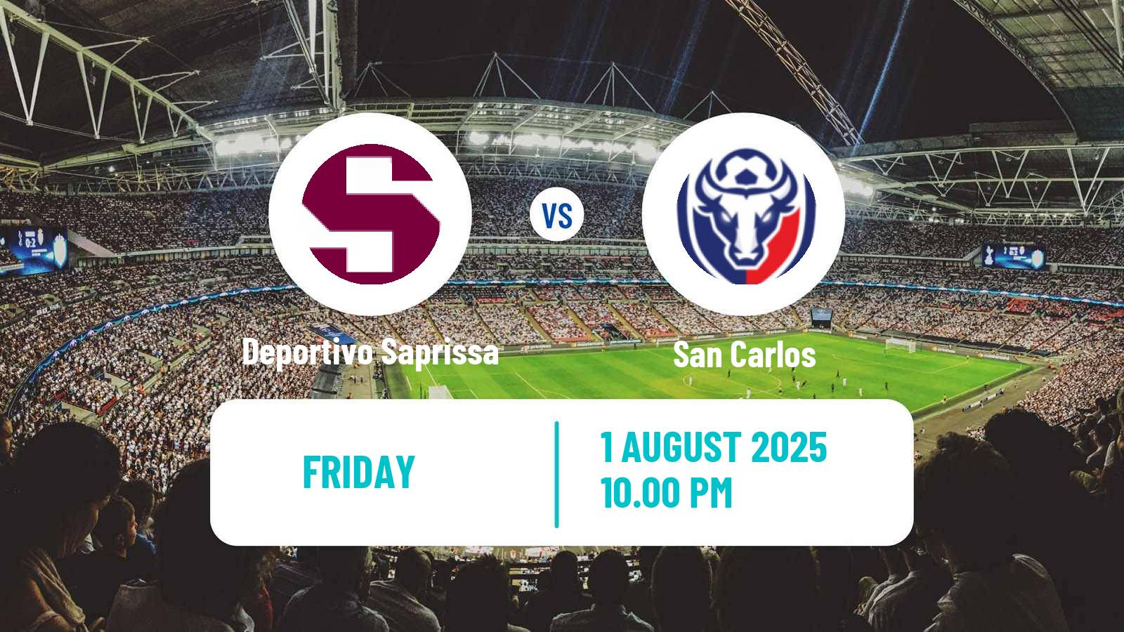 Soccer Costa Rican Primera Division Deportivo Saprissa - San Carlos