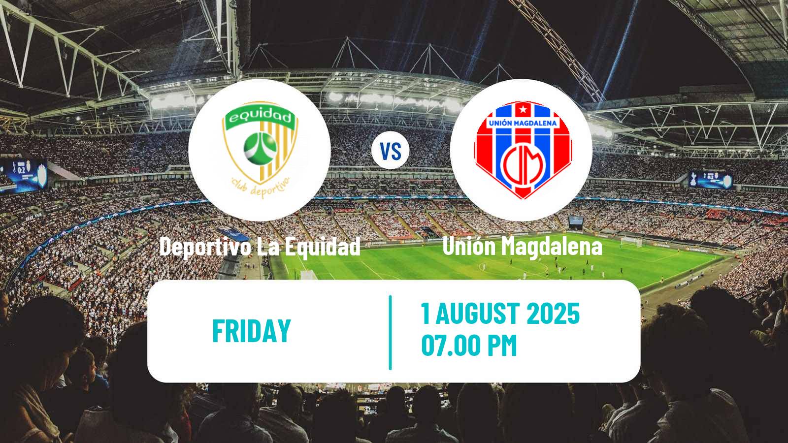 Soccer Colombian Primera A Deportivo La Equidad - Unión Magdalena