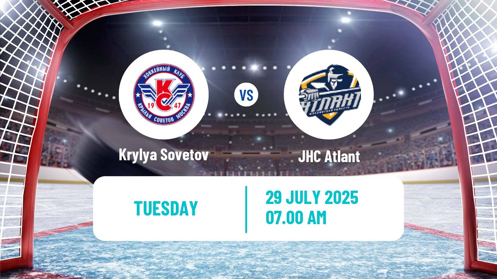 Hockey Club Friendly Ice Hockey Krylya Sovetov - Atlant