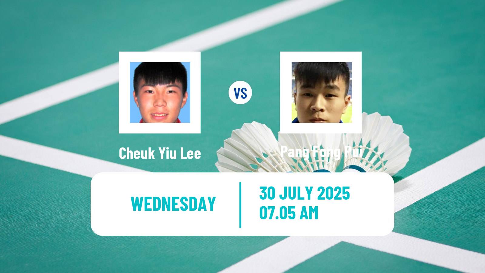 Badminton BWF World Tour Macau Open Men Cheuk Yiu Lee - Pang Fong Pui