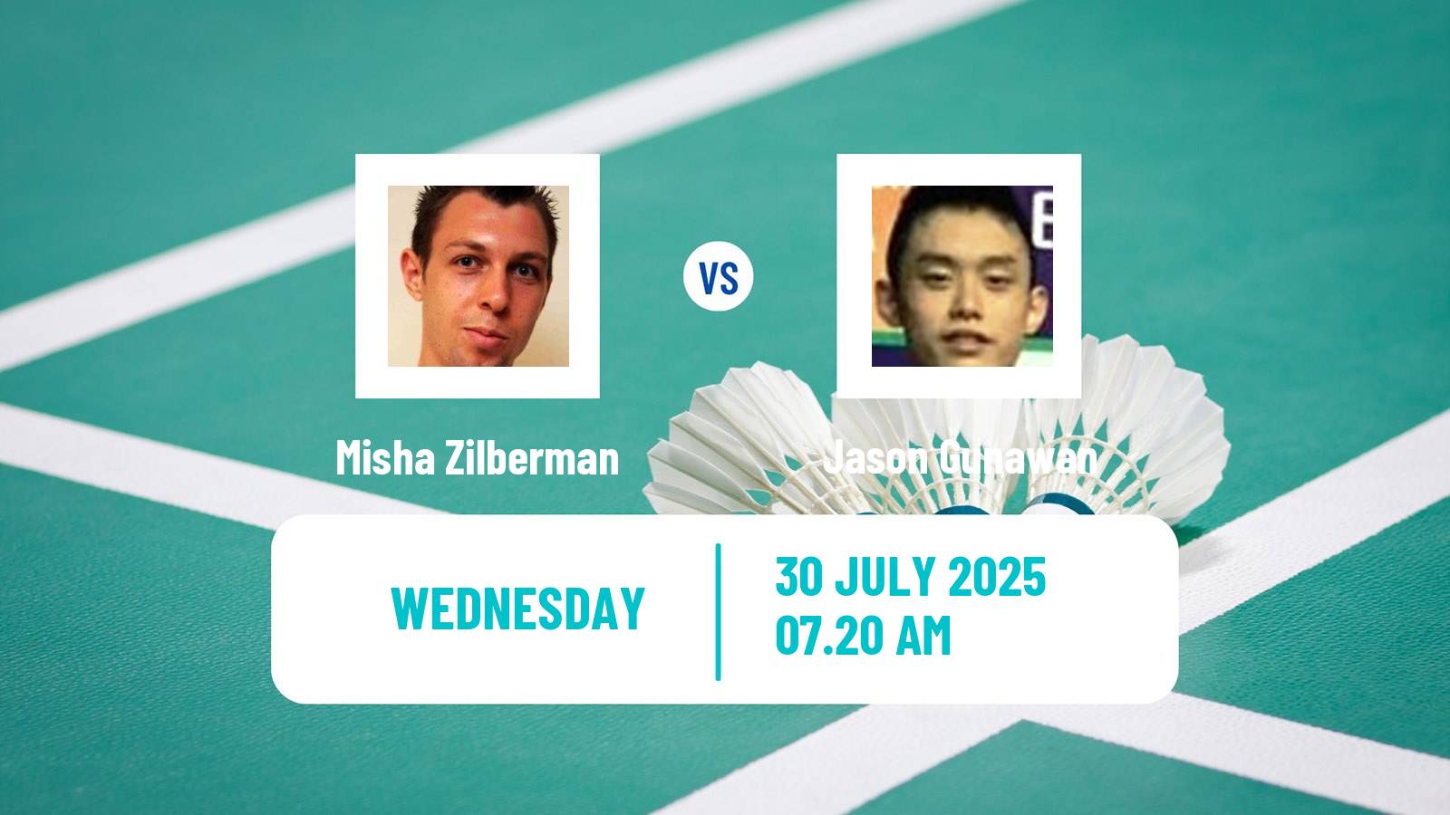 Badminton BWF World Tour Macau Open Men Misha Zilberman - Jason Gunawan