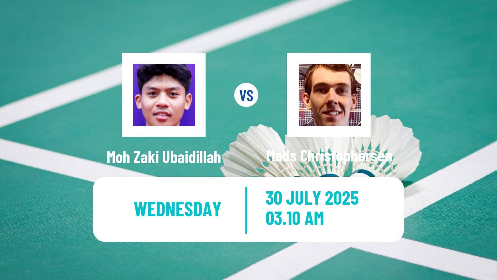 Badminton BWF World Tour Macau Open Men Moh Zaki Ubaidillah - Mads Christophersen