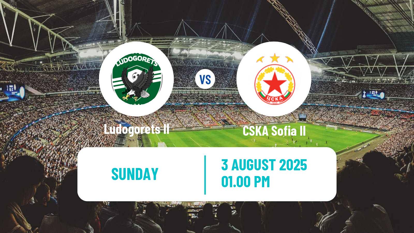 Soccer Bulgarian Vtora Liga Ludogorets II - CSKA Sofia II