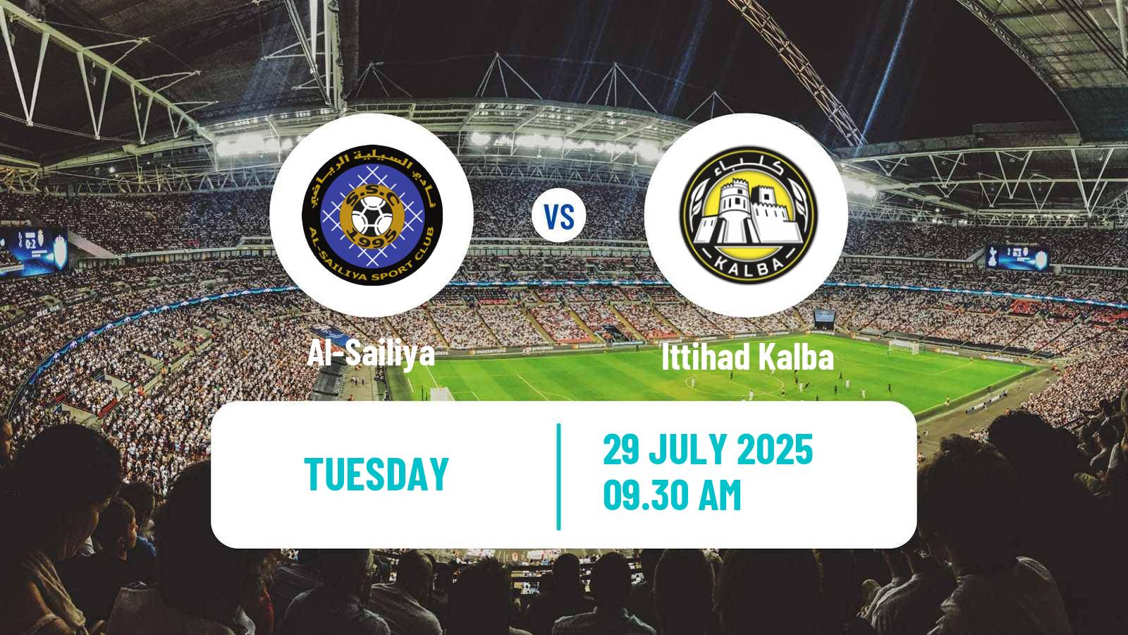 Soccer Club Friendly Al-Sailiya - Ittihad Kalba