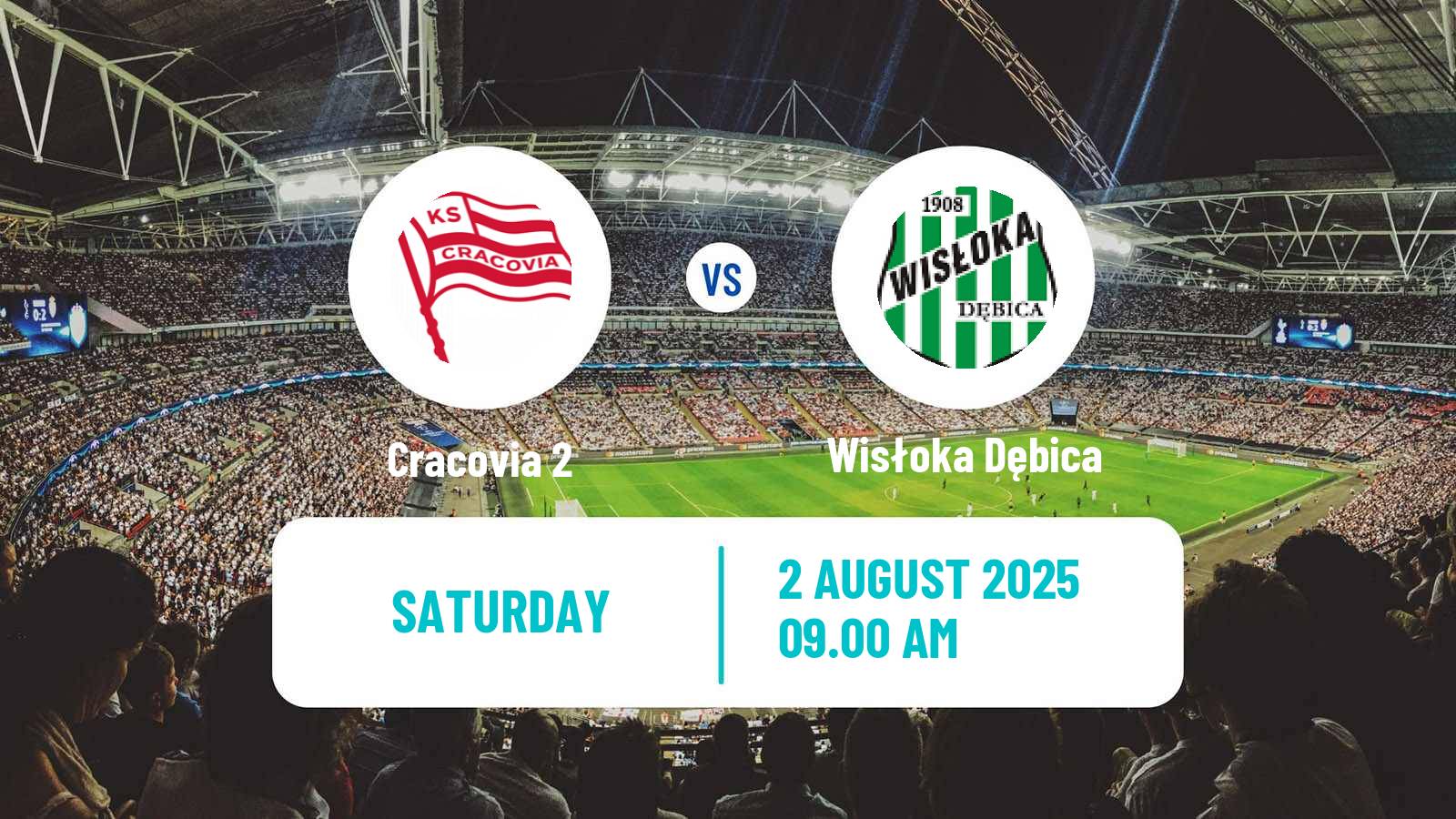 Soccer Polish Division 3 - Group IV Cracovia 2 - Wisłoka Dębica