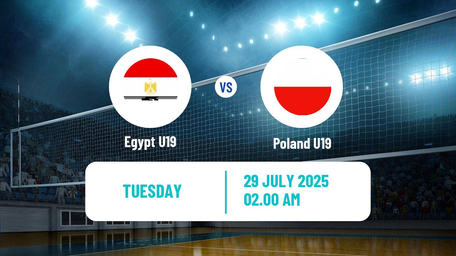Volleyball World Championship U19 Volleyball Egypt U19 - Poland U19