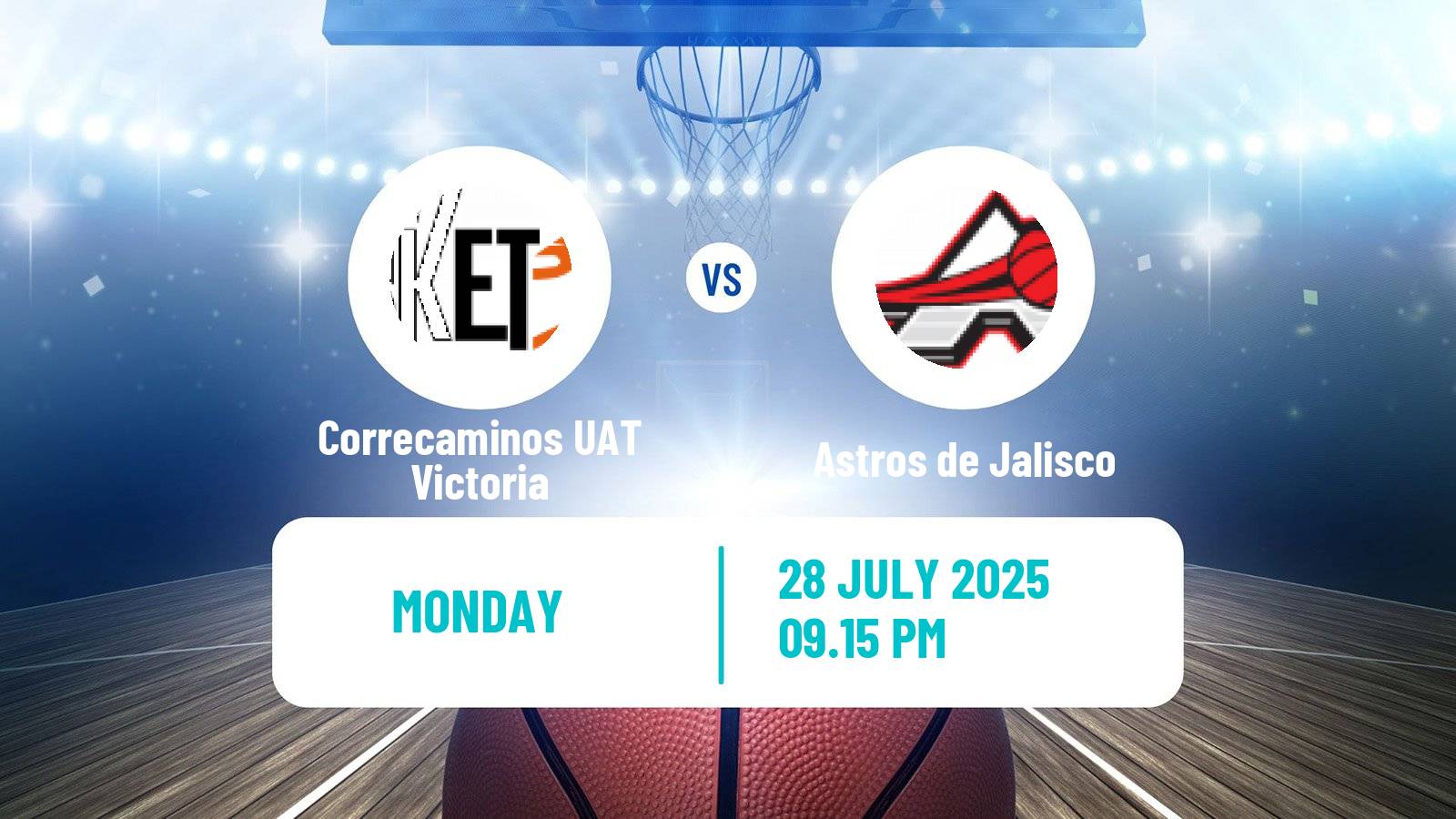 Basketball Mexican LNBP Correcaminos UAT Victoria - Astros de Jalisco