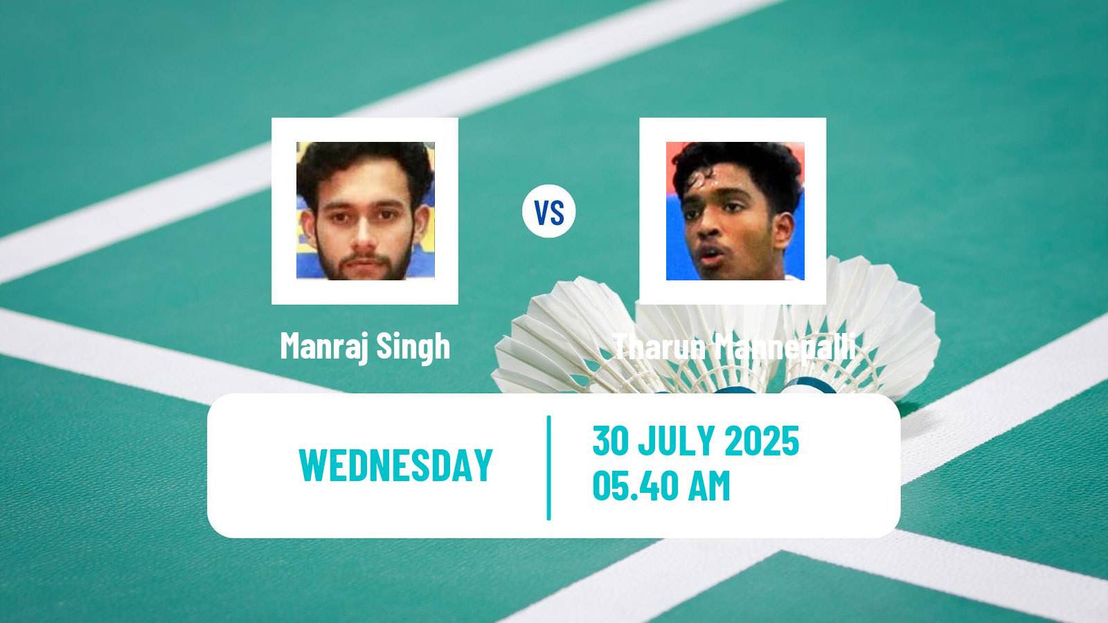Badminton BWF World Tour Macau Open Men Manraj Singh - Tharun Mannepalli
