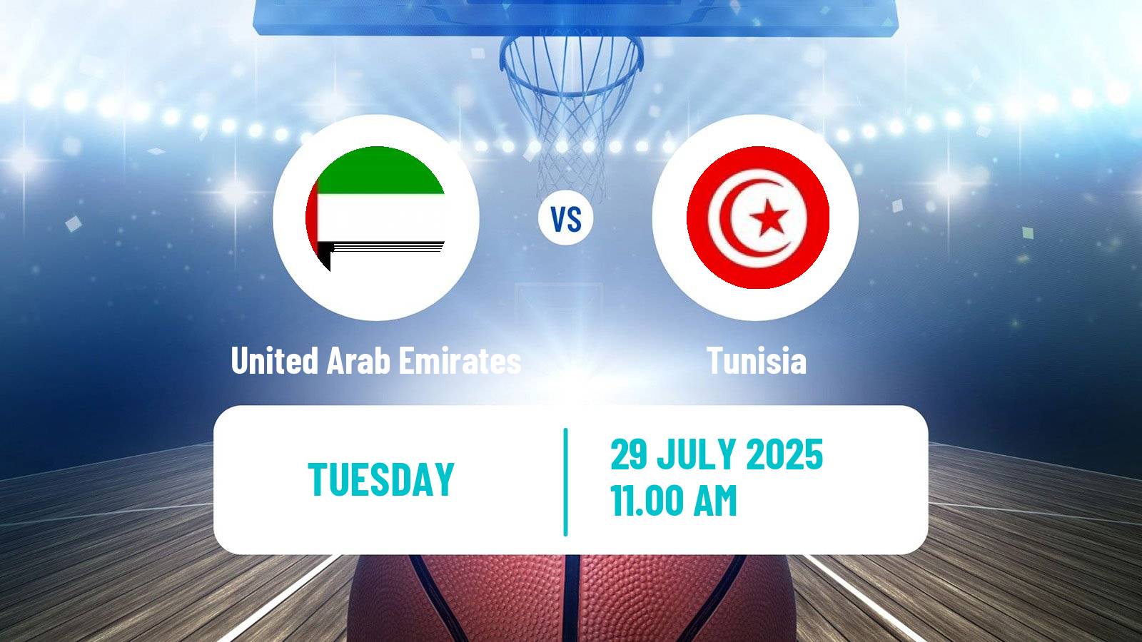 Basketball Friendly International Basketball United Arab Emirates - Tunisia