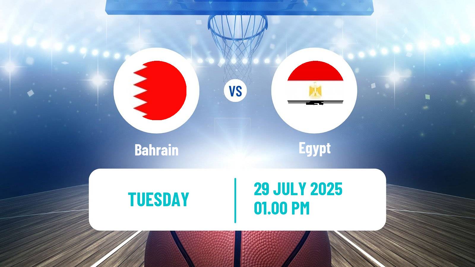 Basketball Friendly International Basketball Bahrain - Egypt