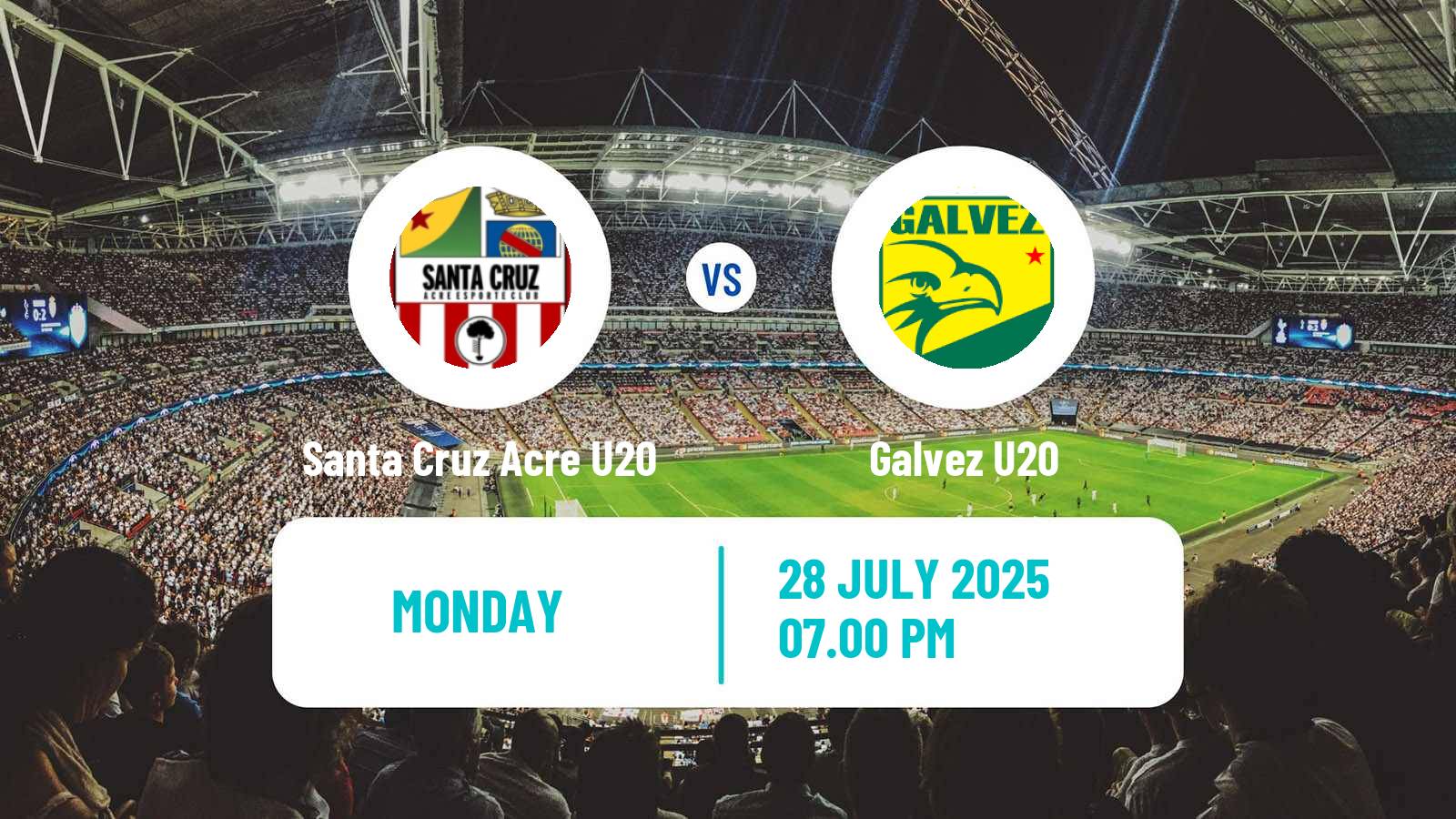 Soccer Brazilian Acreano U20 Santa Cruz Acre U20 - Galvez U20