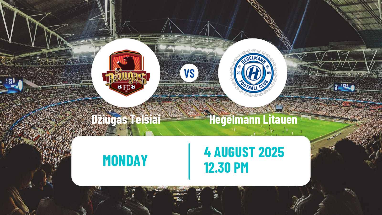 Soccer Lithuanian A Lyga Džiugas Telšiai - Hegelmann Litauen