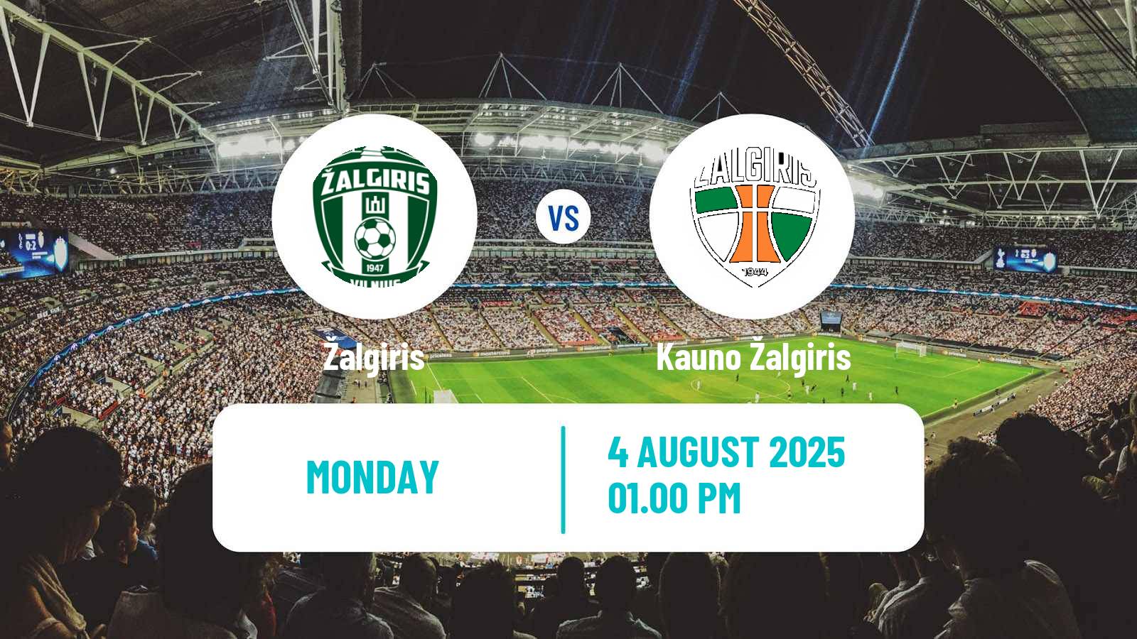 Soccer Lithuanian A Lyga Žalgiris - Kauno Žalgiris