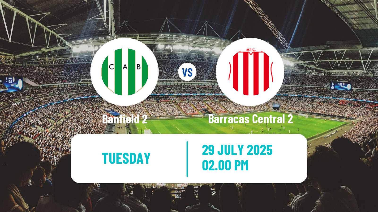 Soccer Argentinian Reserve League Banfield 2 - Barracas Central 2