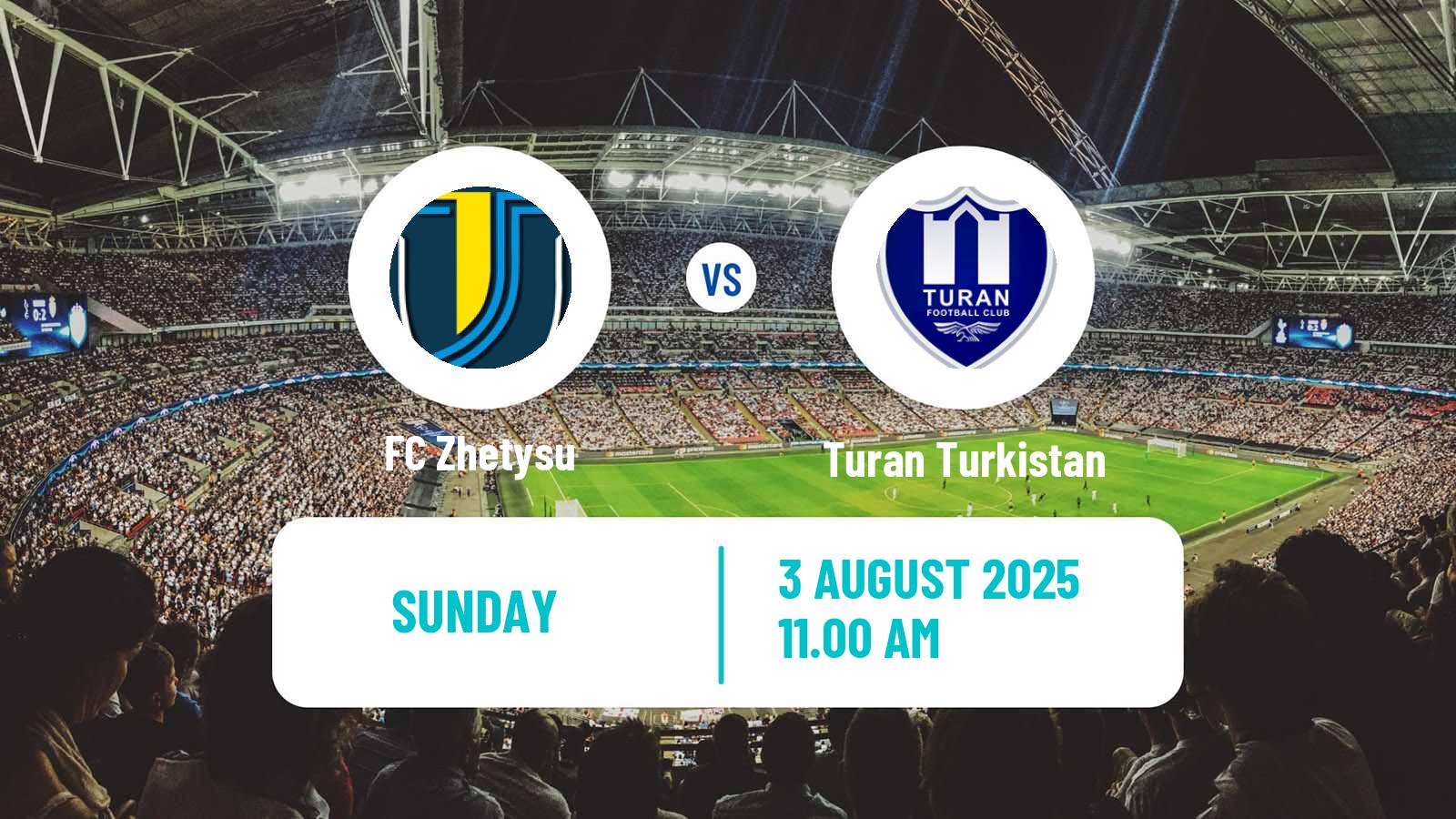 Soccer Kazakh Premier League Zhetysu - Turan Turkistan