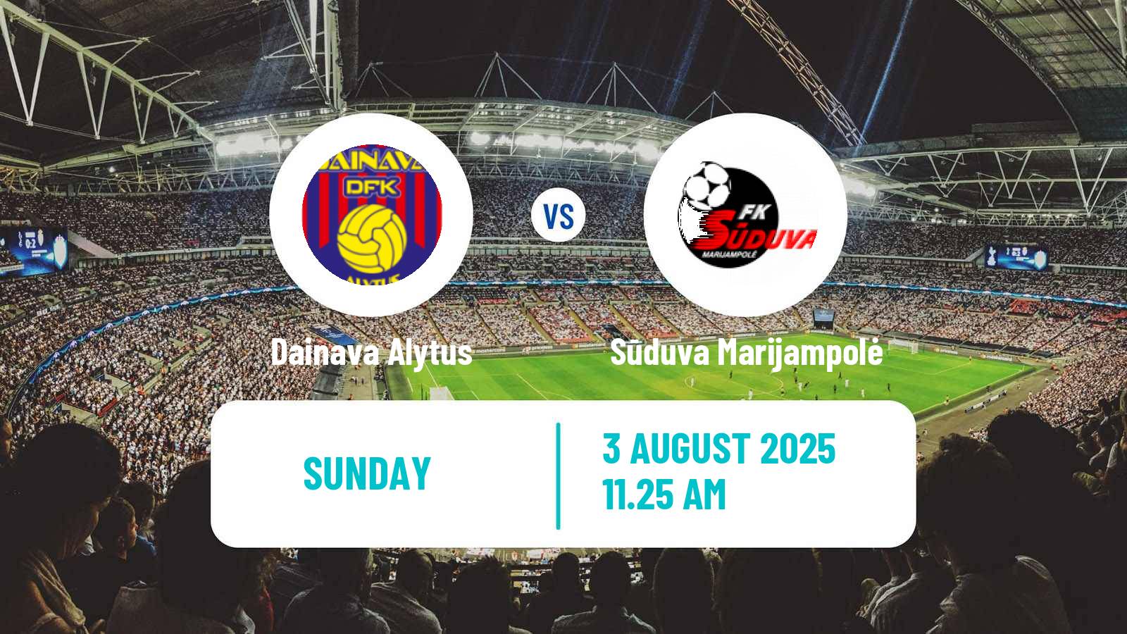 Soccer Lithuanian A Lyga Dainava Alytus - Sūduva Marijampolė