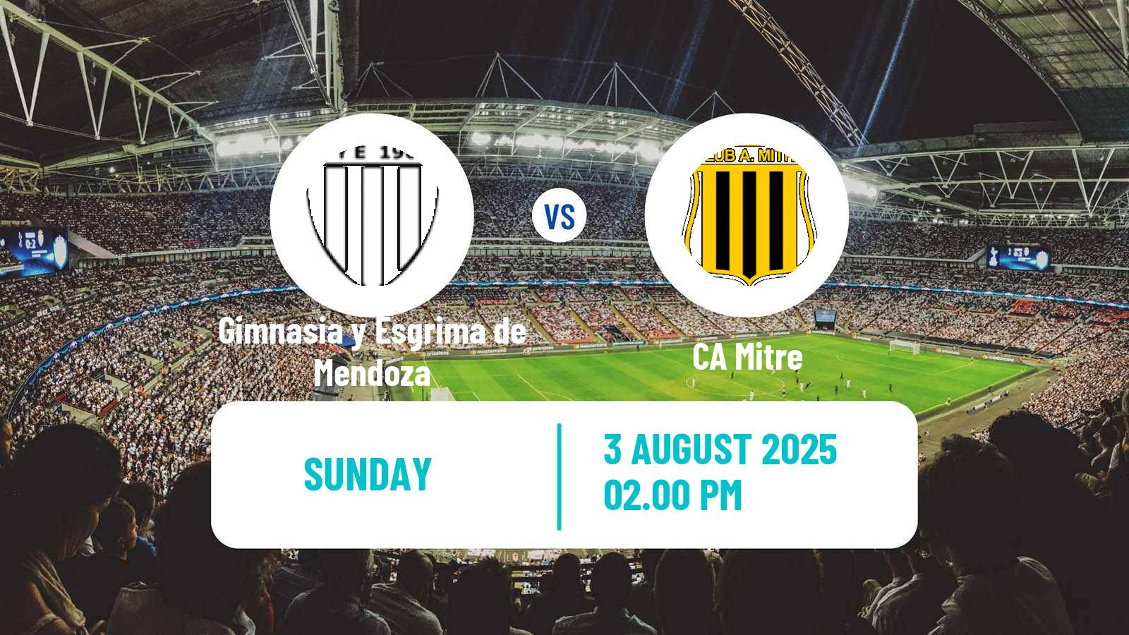 Soccer Argentinian Primera Nacional Gimnasia y Esgrima de Mendoza - Mitre
