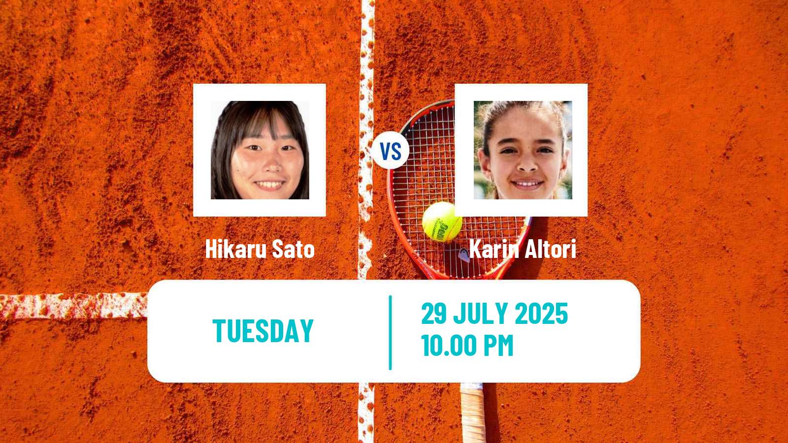 Tennis ITF W35 Nakhon Pathom Women Hikaru Sato - Karin Altori