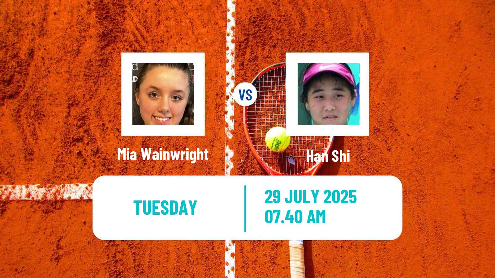 Tennis ITF W35 Roehampton Women Mia Wainwright - Han Shi