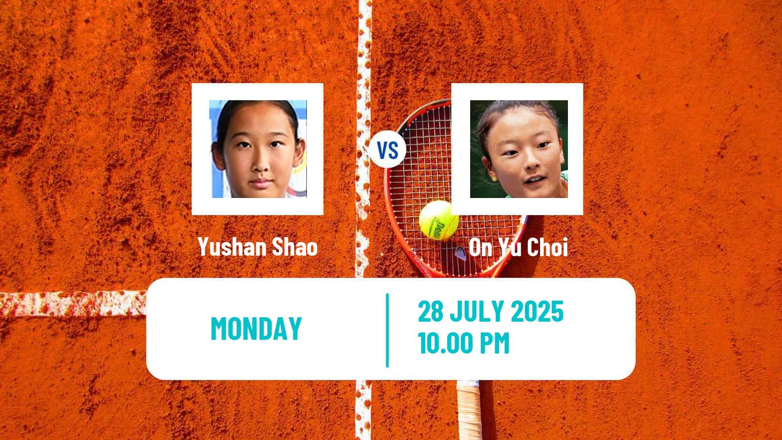 Tennis ITF W15 Luan 3 Women Yushan Shao - On Yu Choi