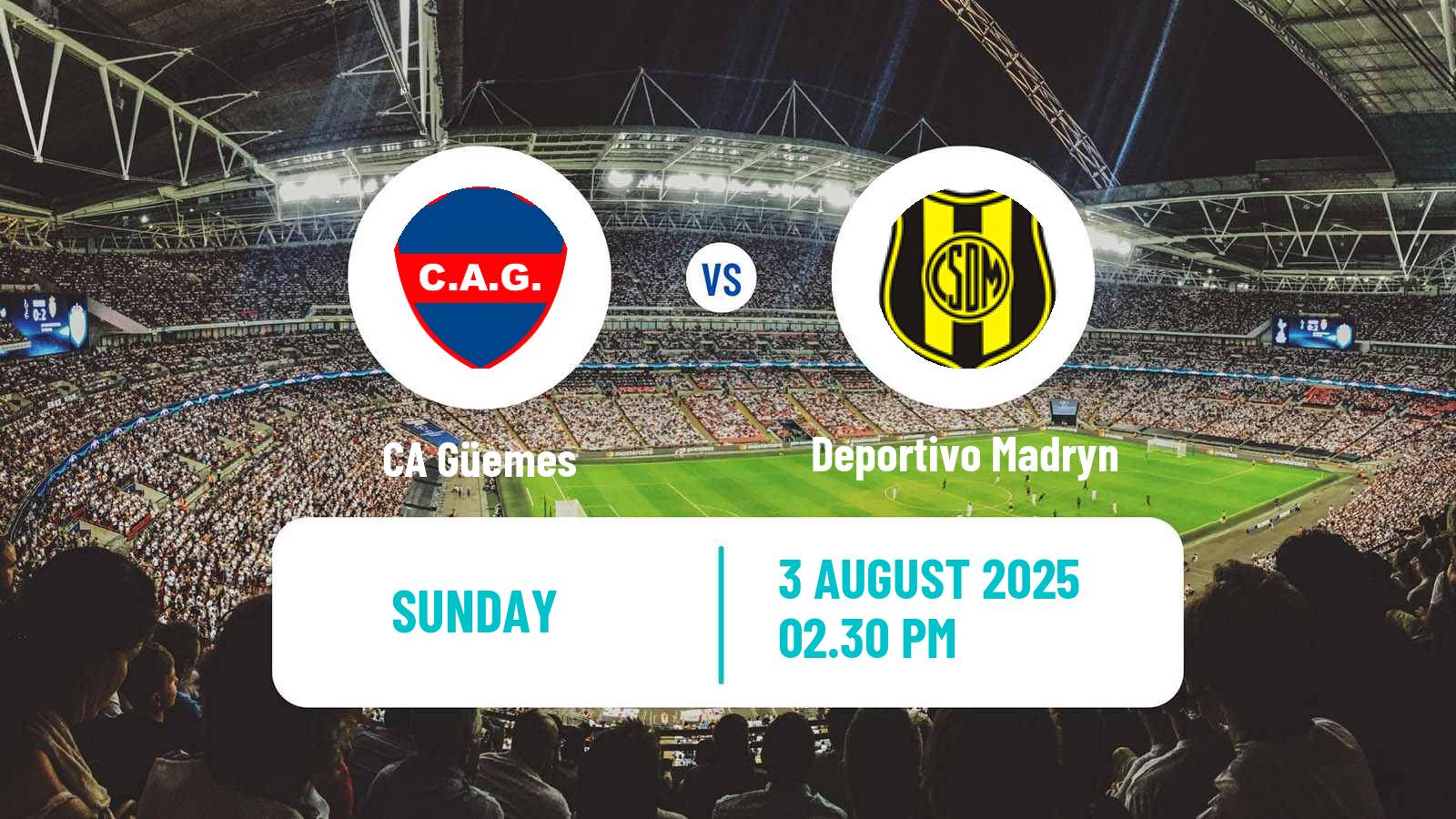 Soccer Argentinian Primera Nacional Güemes - Deportivo Madryn