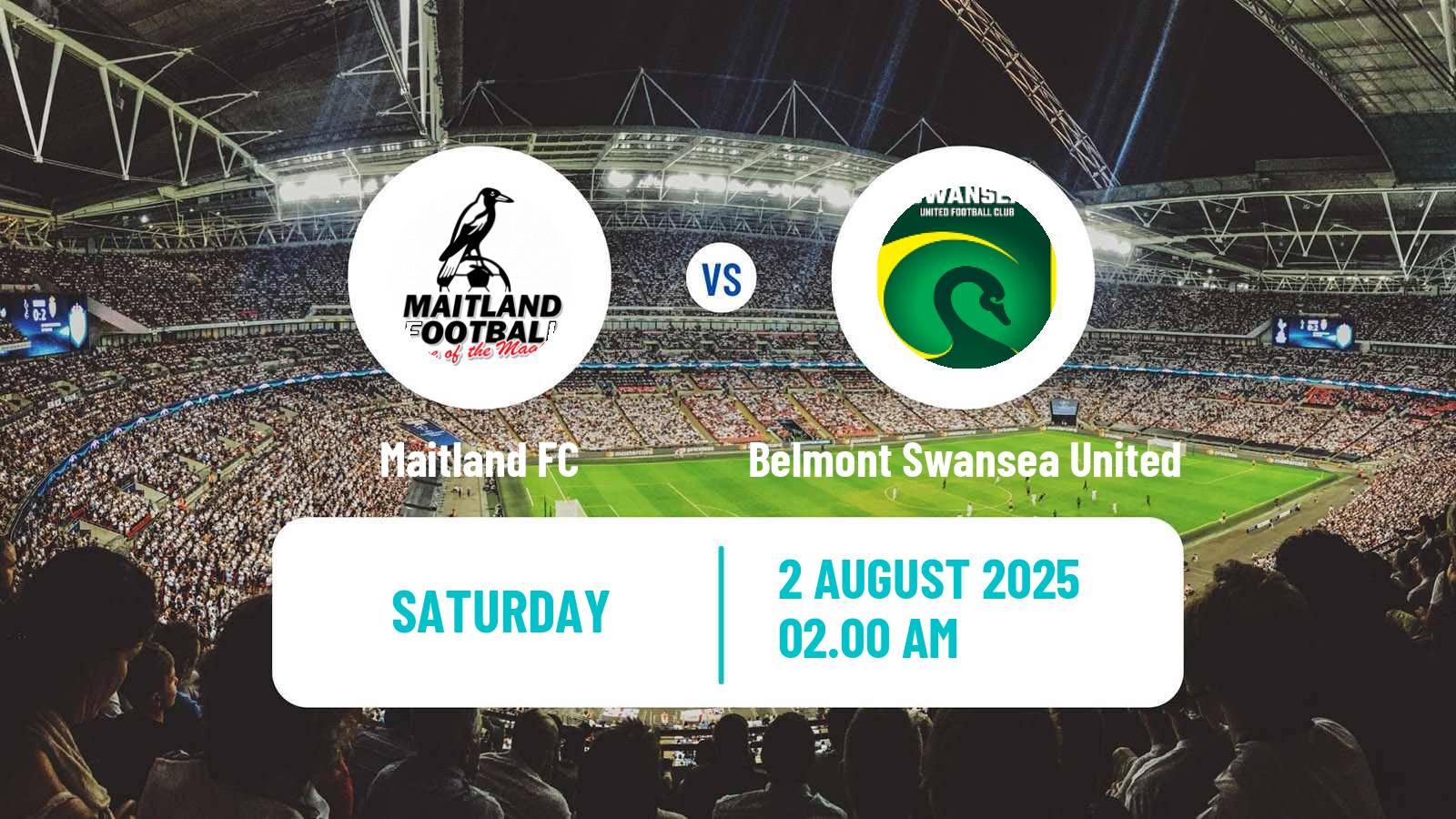 Soccer Australian NPL Northern NSW Maitland - Belmont Swansea United