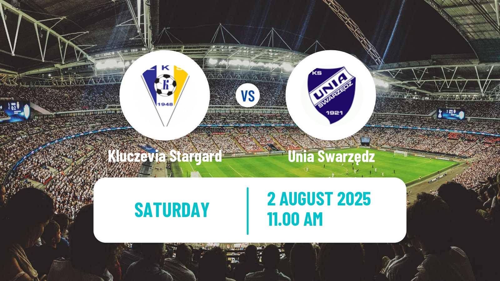 Soccer Polish Division 3 - Group II Kluczevia Stargard - Unia Swarzędz