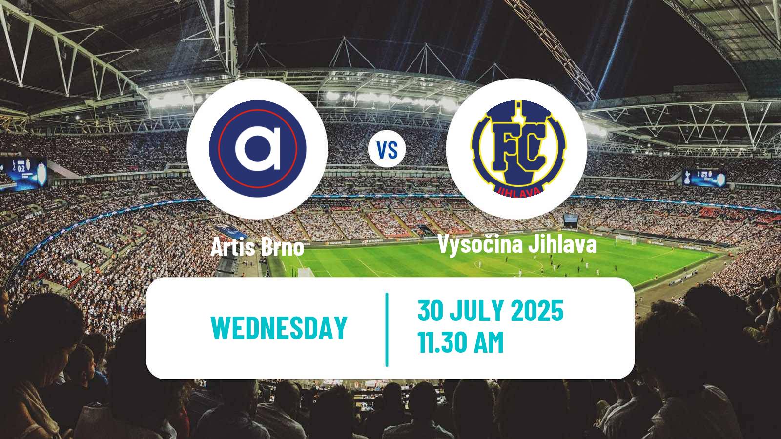 Soccer Czech Division 2 Artis Brno - Vysočina Jihlava
